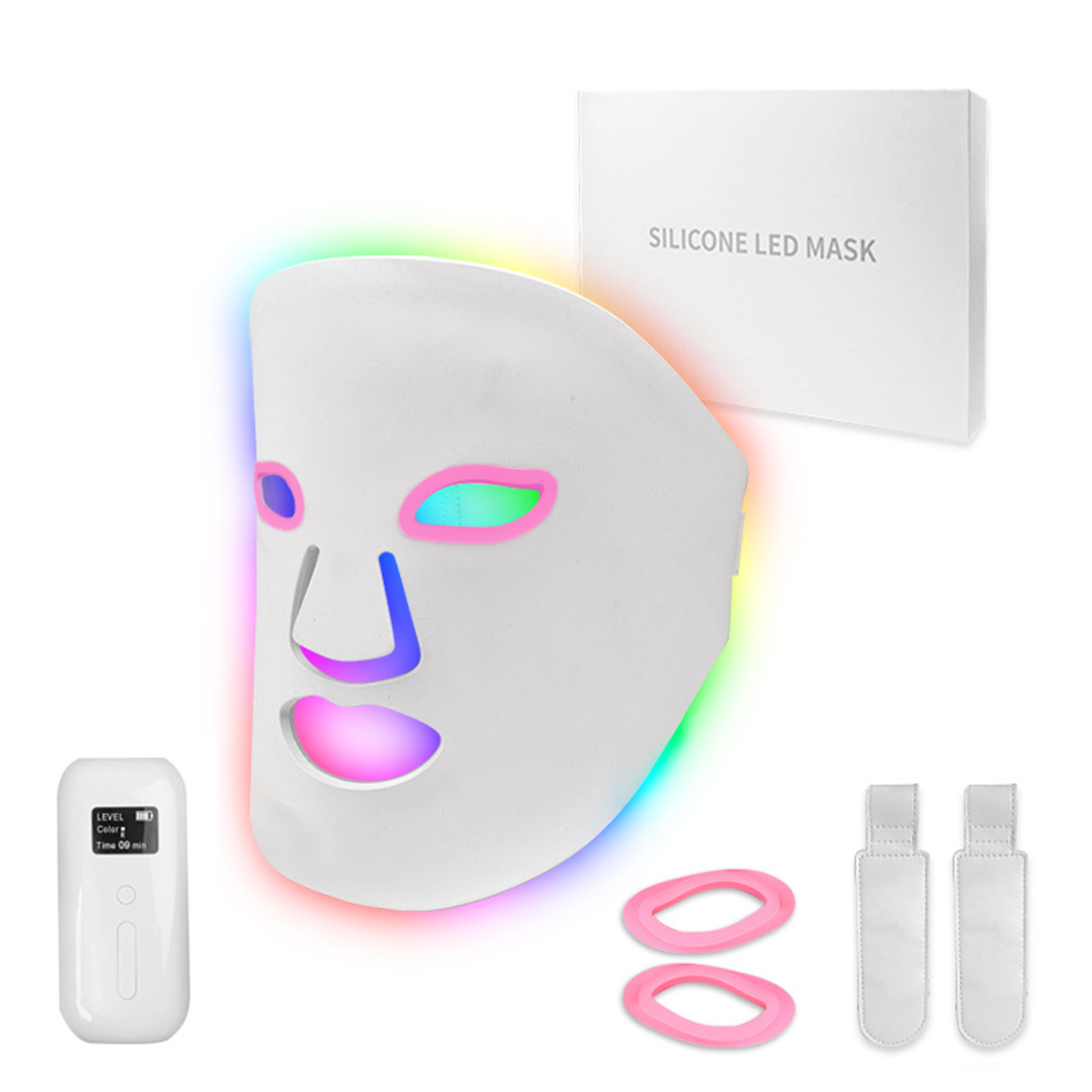 kolorowa maska kosmetyczna LED