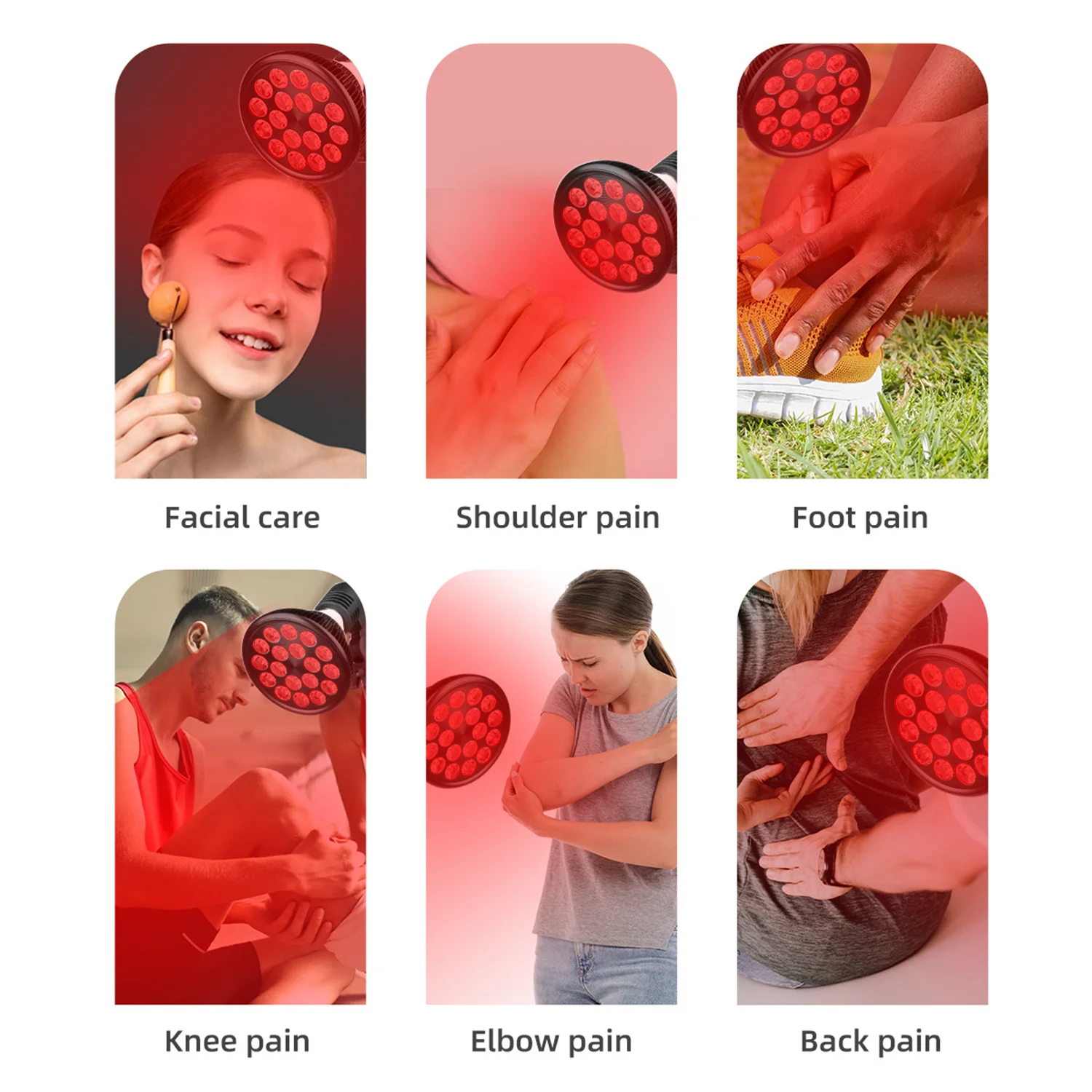 ikili çipli qırmızı işıq terapiyası lampası