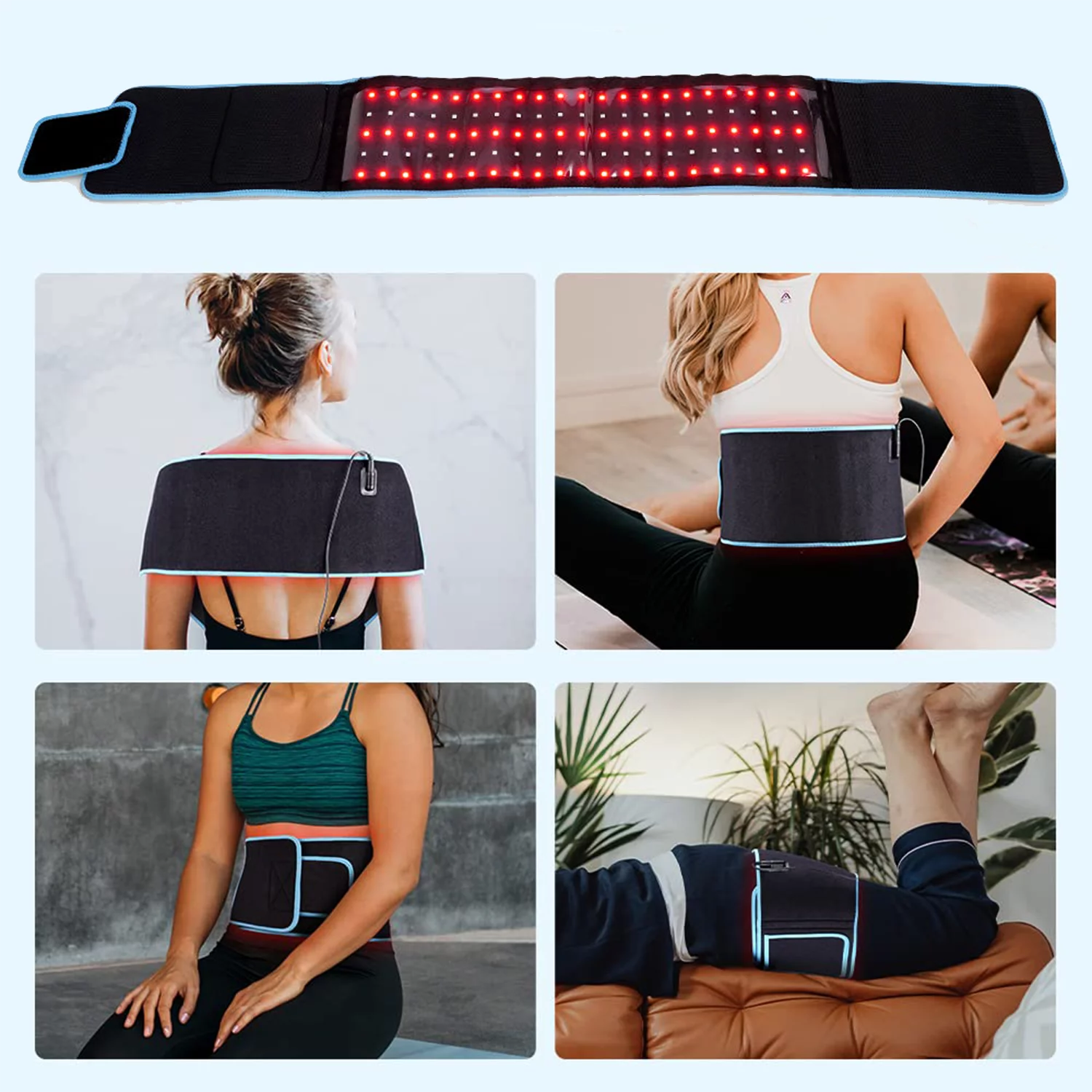 cinto de terapia de luz led