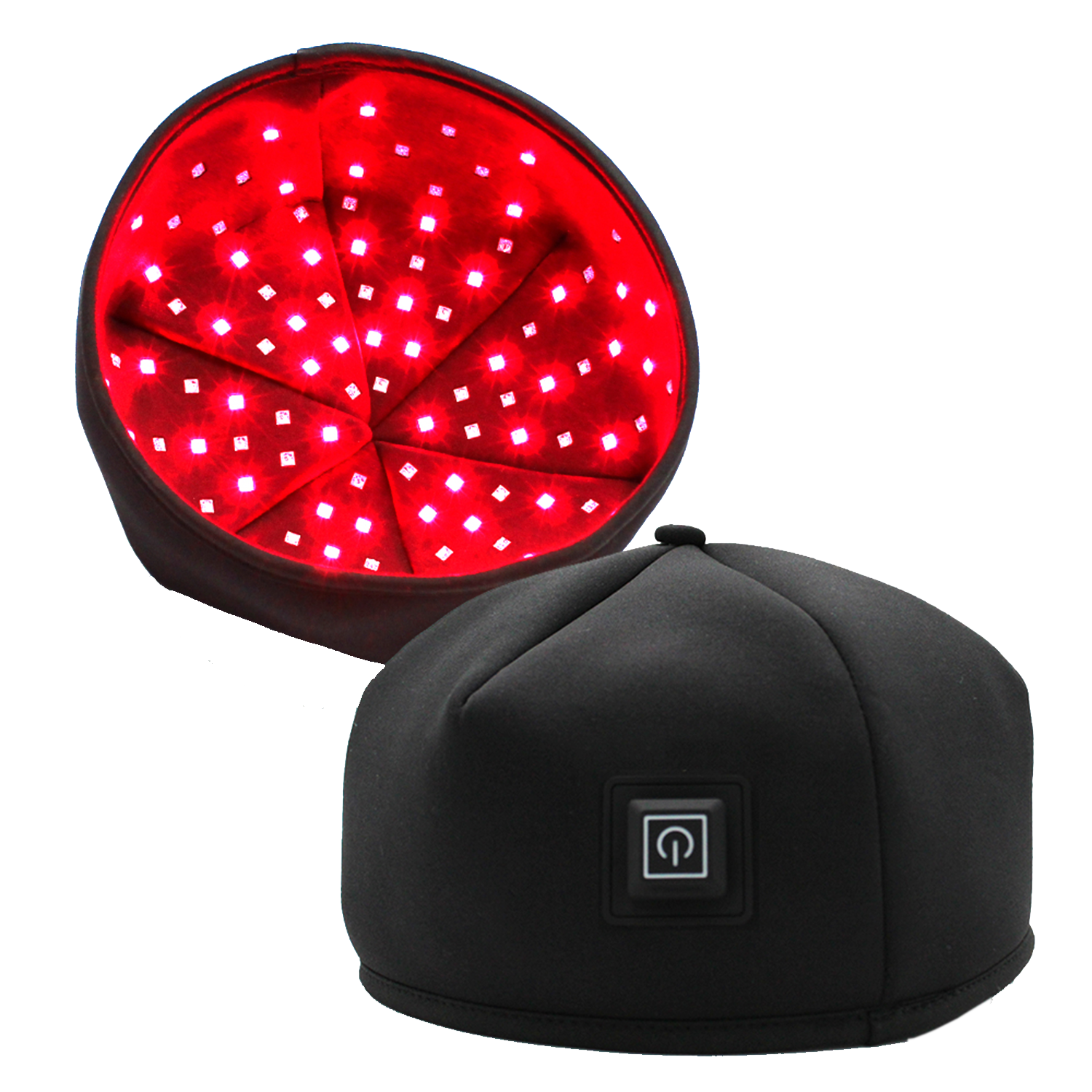 chapéu de luz vermelha
