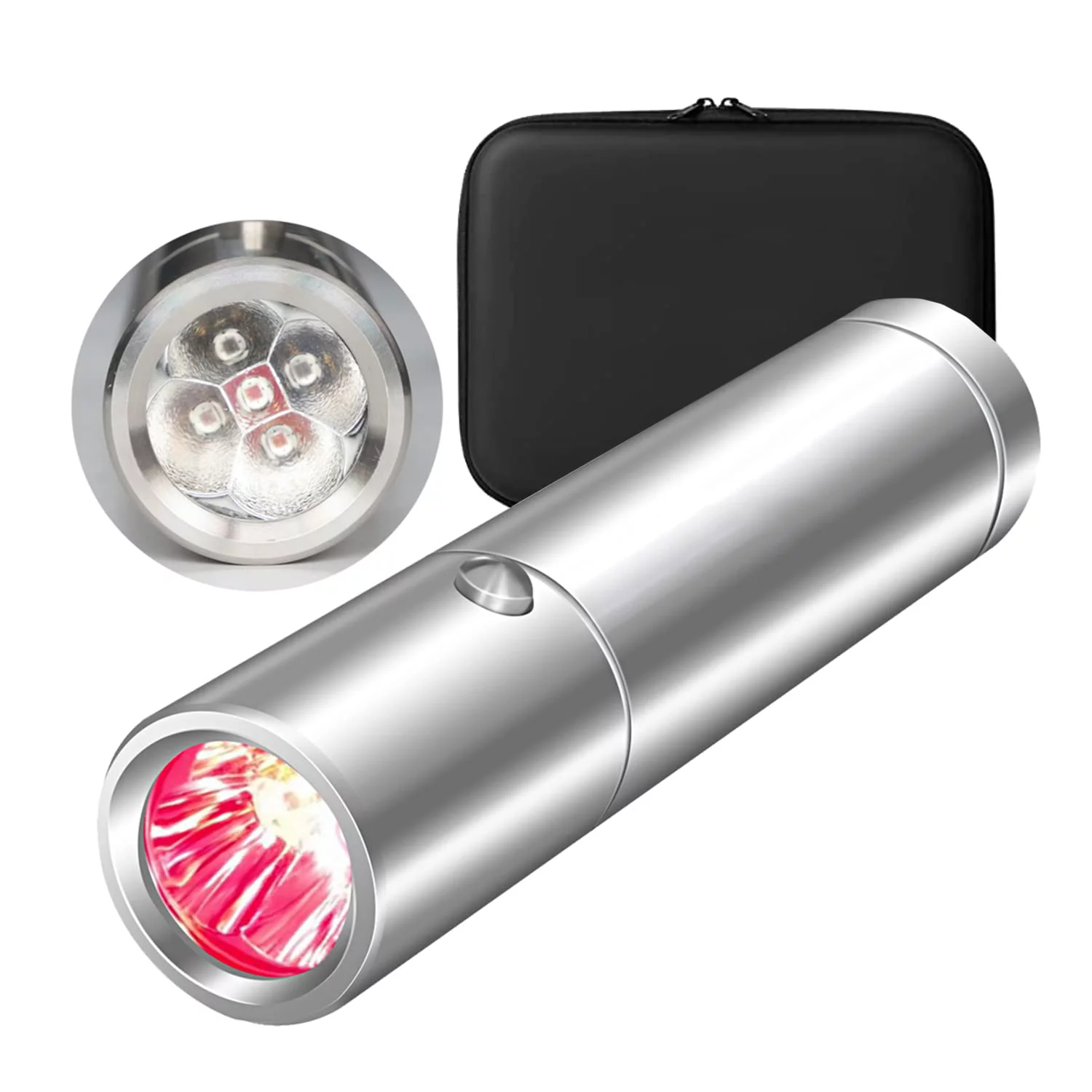 pochodeň s červeným světlem