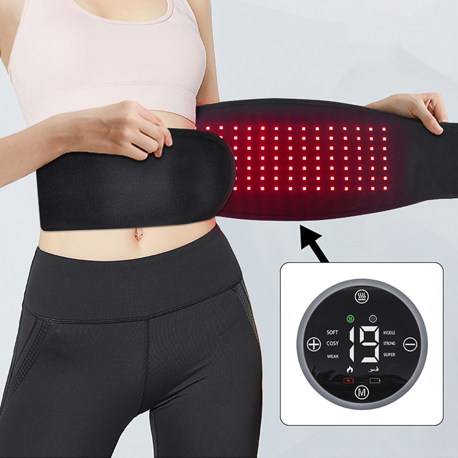battery red light therapy belt