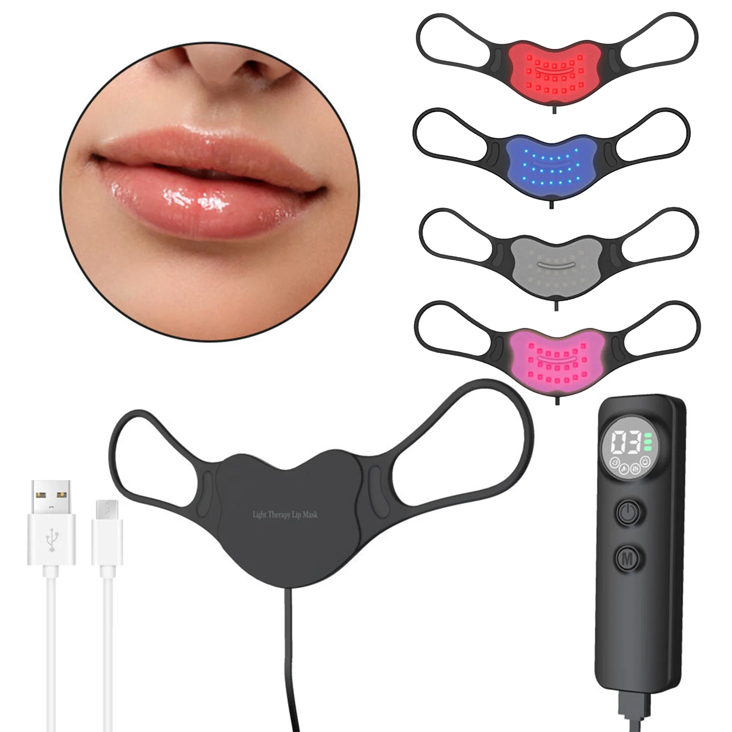 mwgwd gwefus dan arweiniad