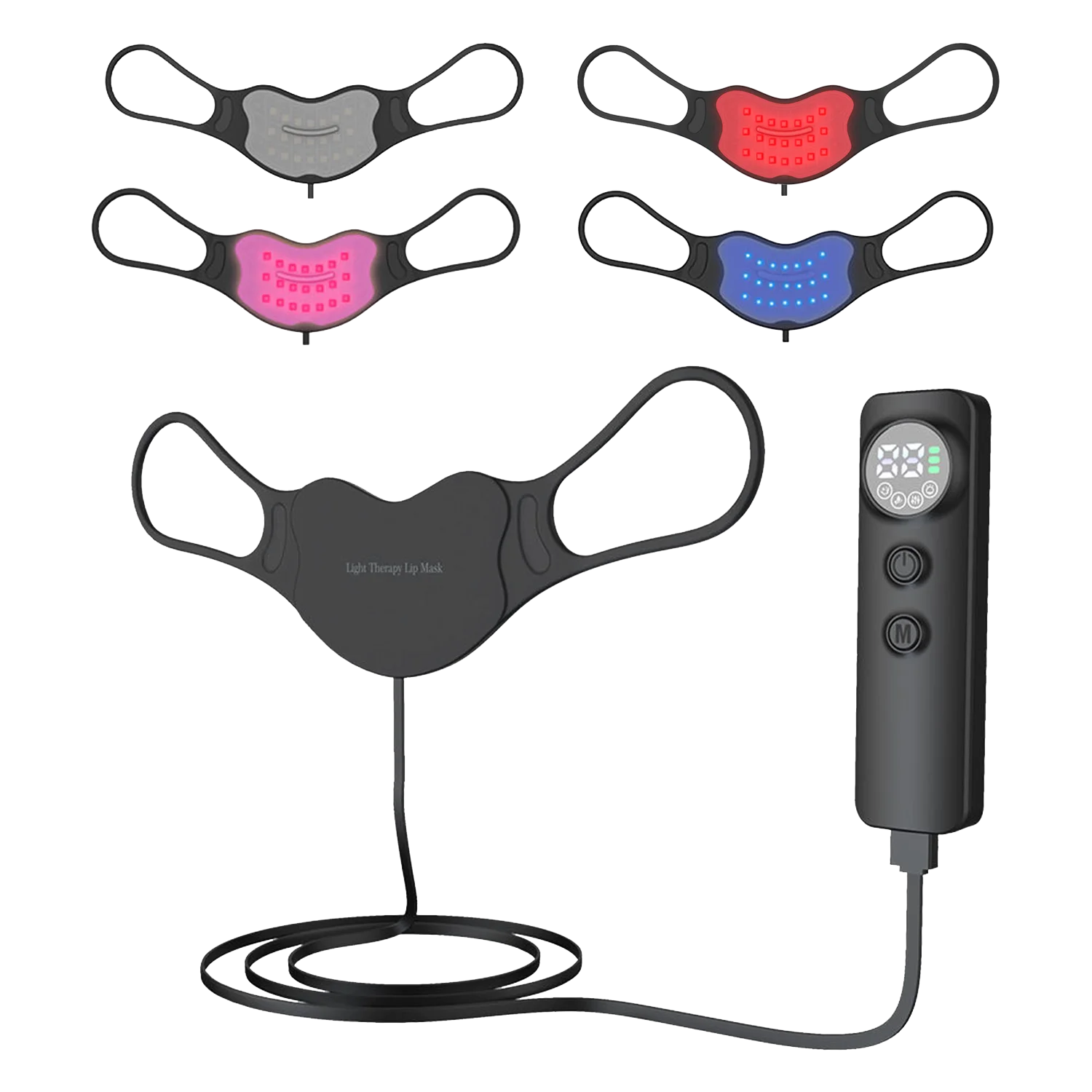 therapi golau coch ar gyfer crychau gwefusau